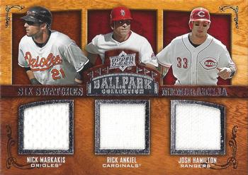 2008 Upper Deck Ballpark Collection #287 Chris Duncan / Nick Markakis / Rick Ankiel / Josh Hamilton / Xavier Nady / J.D. Drew Front