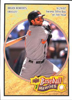 2008 Upper Deck Baseball Heroes #15 Brian Roberts Front