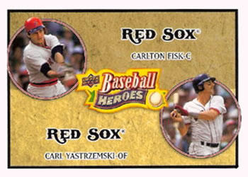 2008 Upper Deck Baseball Heroes #177 Carlton Fisk / Carl Yastrzemski Front