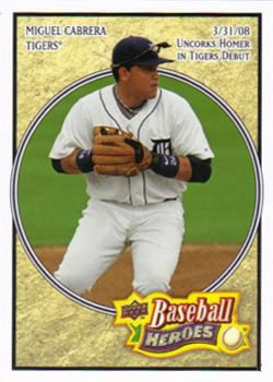 2008 Upper Deck Baseball Heroes #64 Miguel Cabrera Front