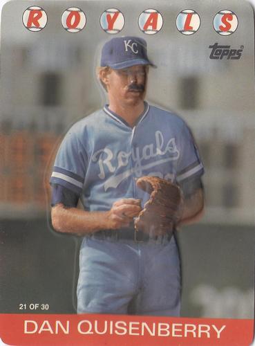 1986 Topps 3-D Baseball Stars #21 Dan Quisenberry Front