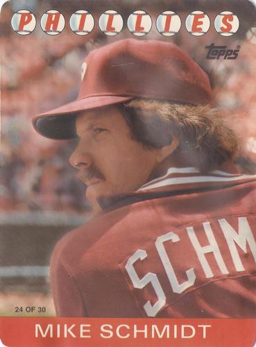 1986 Topps 3-D Baseball Stars #24 Mike Schmidt Front