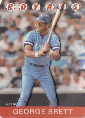 1986 Topps 3-D Baseball Stars #5 George Brett Front