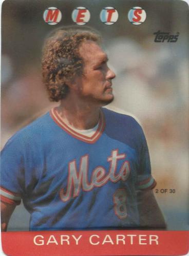 1986 Topps 3-D Baseball Stars #2 Gary Carter Front