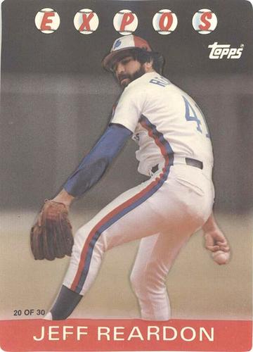 1986 Topps 3-D Baseball Stars #20 Jeff Reardon Front