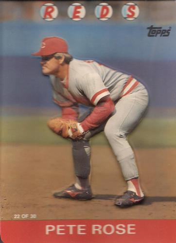 1986 Topps 3-D Baseball Stars #22 Pete Rose Front