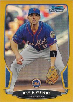 2013 Bowman Chrome - Gold Refractors #173 David Wright Front