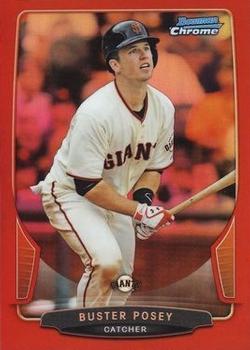 2013 Bowman Chrome - Red Refractors #72 Buster Posey Front