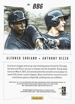 2013 Panini Prizm - Band of Brothers #BB6 Alfonso Soriano / Anthony Rizzo Back