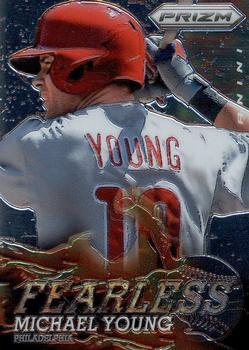 2013 Panini Prizm - Fearless #F18 Michael Young Front