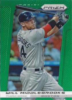 2013 Panini Prizm - Prizms Green #84 Will Middlebrooks Front