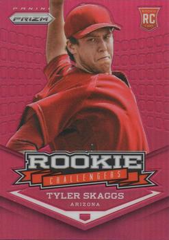 2013 Panini Prizm - Rookie Challengers Prizms Red #RC7 Tyler Skaggs Front