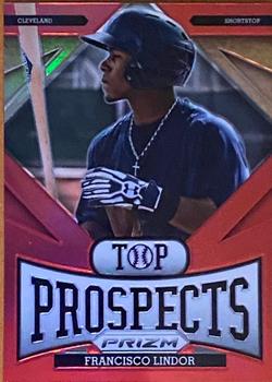 2013 Panini Prizm - Top Prospects Prizms Red #TP12 Francisco Lindor Front