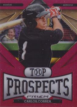 2013 Panini Prizm - Top Prospects Prizms Red #TP1 Carlos Correa Front