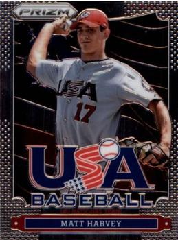 2013 Panini Prizm - USA Baseball #USA5 Matt Harvey Front