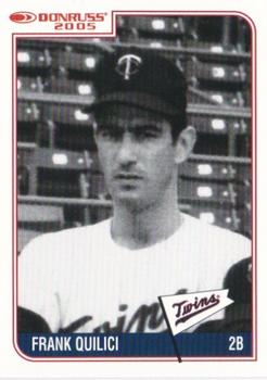 2005 Donruss Minnesota Twins 1965 American League Champions #9 Frank Quilici Front