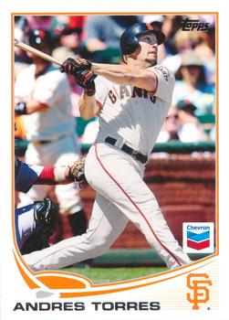 2013 Topps Chevron San Francisco Giants #SF27 Andres Torres Front