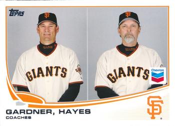 2013 Topps Chevron San Francisco Giants #SF30 Mark Gardner / Bill Hayes Front