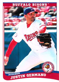 2013 Choice Buffalo Bisons #04 Justin Germano Front