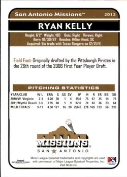 2012 Grandstand San Antonio Missions #30 Ryan Kelly Back