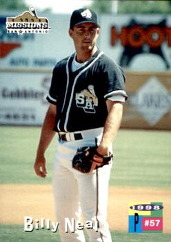 1998 Grandstand San Antonio Missions #4 Billy Neal Front