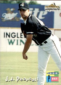 1998 Grandstand San Antonio Missions #21 J.J. Pearsall Front