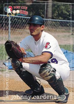 1995 Multi-Ad Port City Roosters #NNO Johnny Cardenas Front
