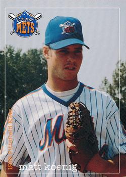 1995 Multi-Ad Pittsfield Mets #NNO Matt Koenig Front