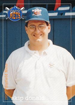 1995 Multi-Ad Pittsfield Mets #NNO Skip Donald Front