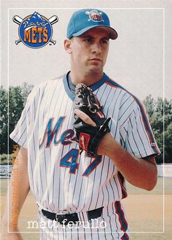 1995 Multi-Ad Pittsfield Mets #NNO Matt Ferullo Front