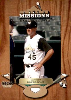2005 Choice San Antonio Missions #04 Dave Brundage Front