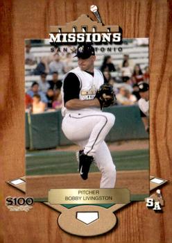 2005 Choice San Antonio Missions #20 Bobby Livingston Front
