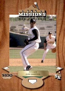 2005 Choice San Antonio Missions #28 Juan Sandoval Front