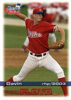 2003 Grandstand Clearwater Phillies #NNO Gavin Floyd Front