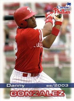 2003 Grandstand Clearwater Phillies #NNO Danny Gonzalez Front