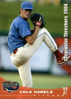 2004 Grandstand Clearwater Threshers #NNO Cole Hamels Front