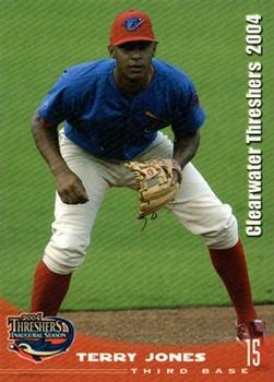 2004 Grandstand Clearwater Threshers #NNO Terry Jones Front