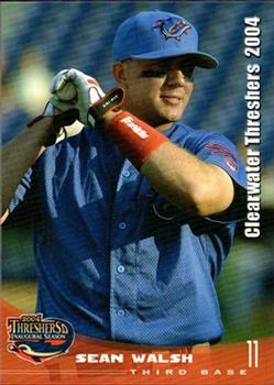 2004 Grandstand Clearwater Threshers #NNO Sean Walsh Front