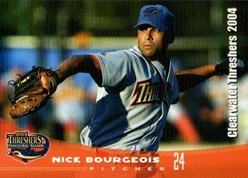 2004 Grandstand Clearwater Threshers #NNO Nick Bourgeois Front