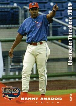 2004 Grandstand Clearwater Threshers #NNO Manny Amador Front