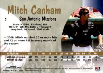 2009 Grandstand San Antonio Missions #NNO Mitch Canham Back