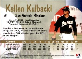 2009 Grandstand San Antonio Missions #NNO Kellen Kulbacki Back