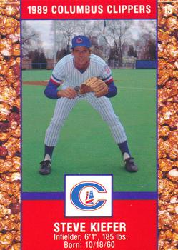 1989 Columbus Clippers Police #15 Steve Kiefer Front