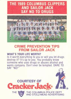 1989 Columbus Clippers Police #3 Bill Fulton Back