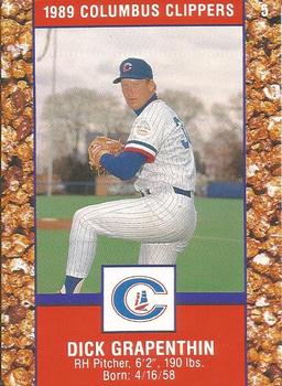 1989 Columbus Clippers Police #5 Dick Grapenthin Front