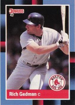 1988 Donruss Boston Red Sox Team Collection #129 Rich Gedman Front