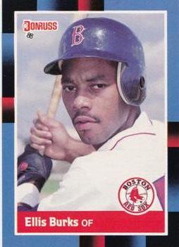 1988 Donruss Boston Red Sox Team Collection #174 Ellis Burks Front