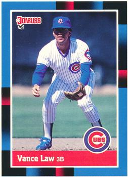 1988 Donruss Chicago Cubs Team Collection #NEW Vance Law Front