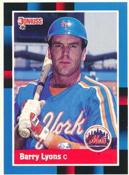1988 Donruss New York Mets Team Collection #619 Barry Lyons Front