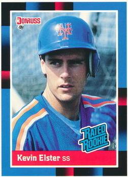 1988 Donruss New York Mets Team Collection #37 Kevin Elster Front